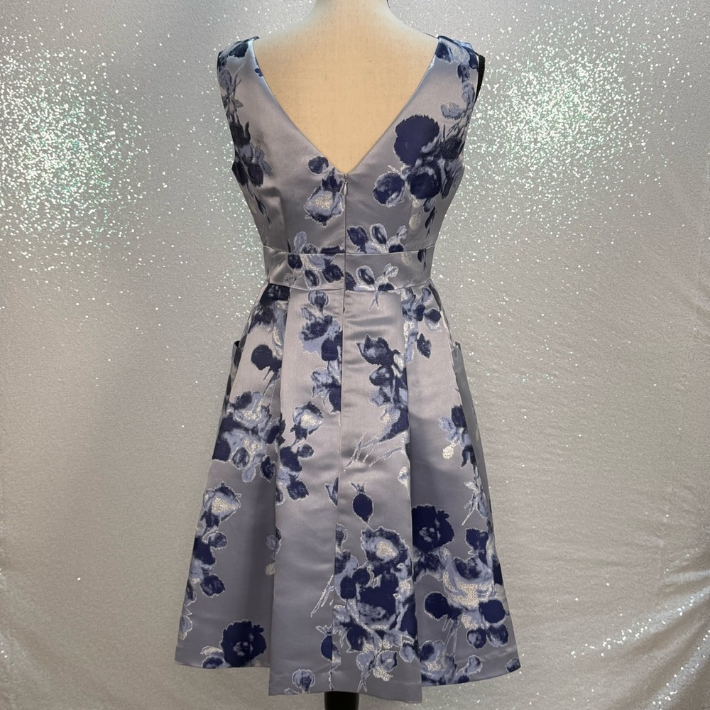 Eliza J Blue Floral Midi Dress - Picture 9 of 16